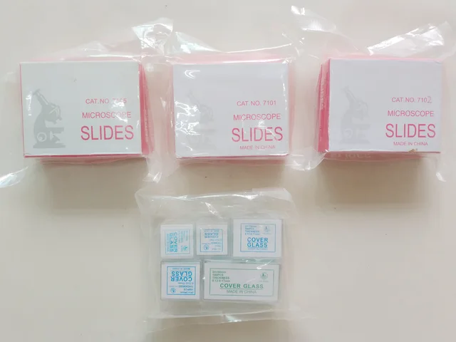 Glass slide，Cover glass