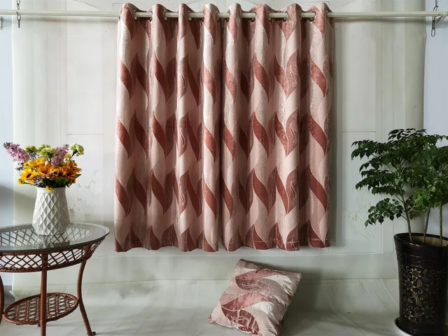 Velvet embossed window Curtain from manufacturer
