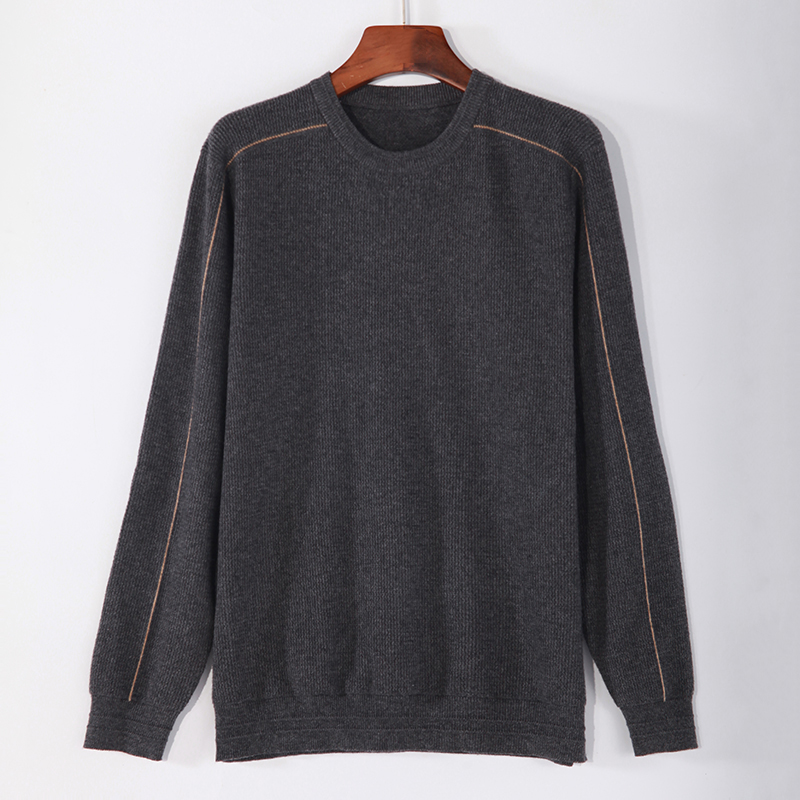 Men‘s R neck knitted pullover sweater