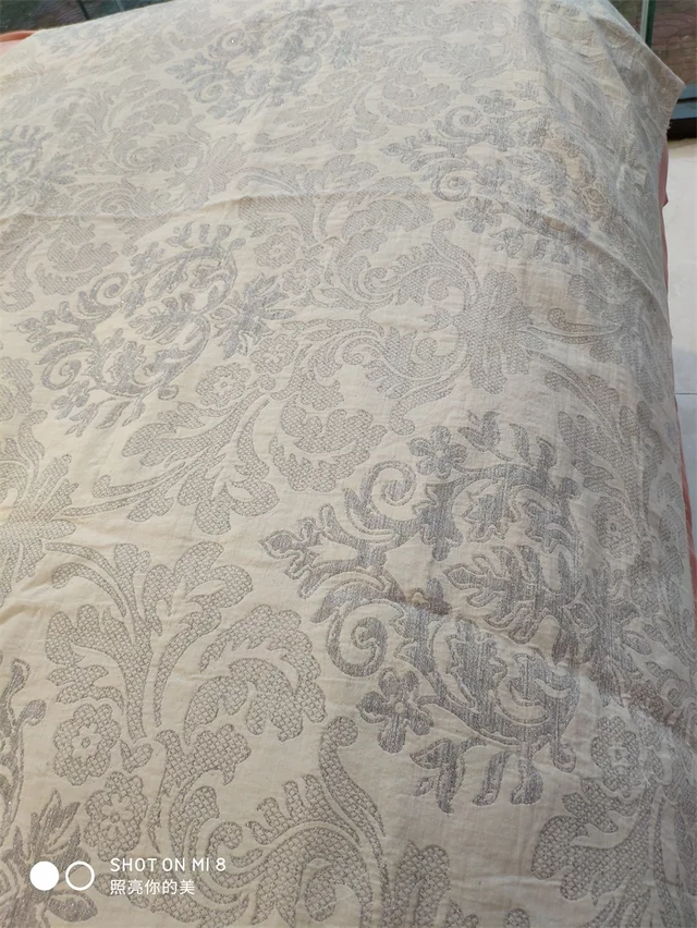 Wool and Silver Jacquard