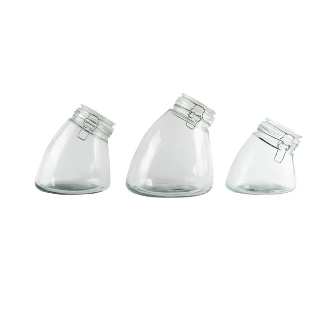 Glass storage jar