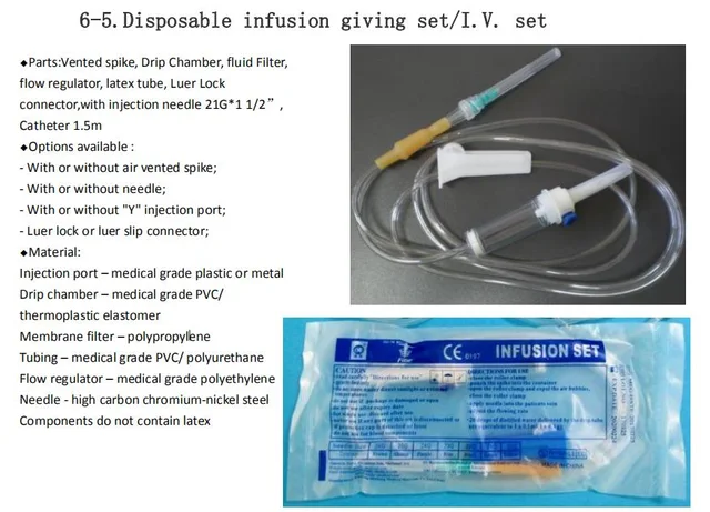 Infusion giving set