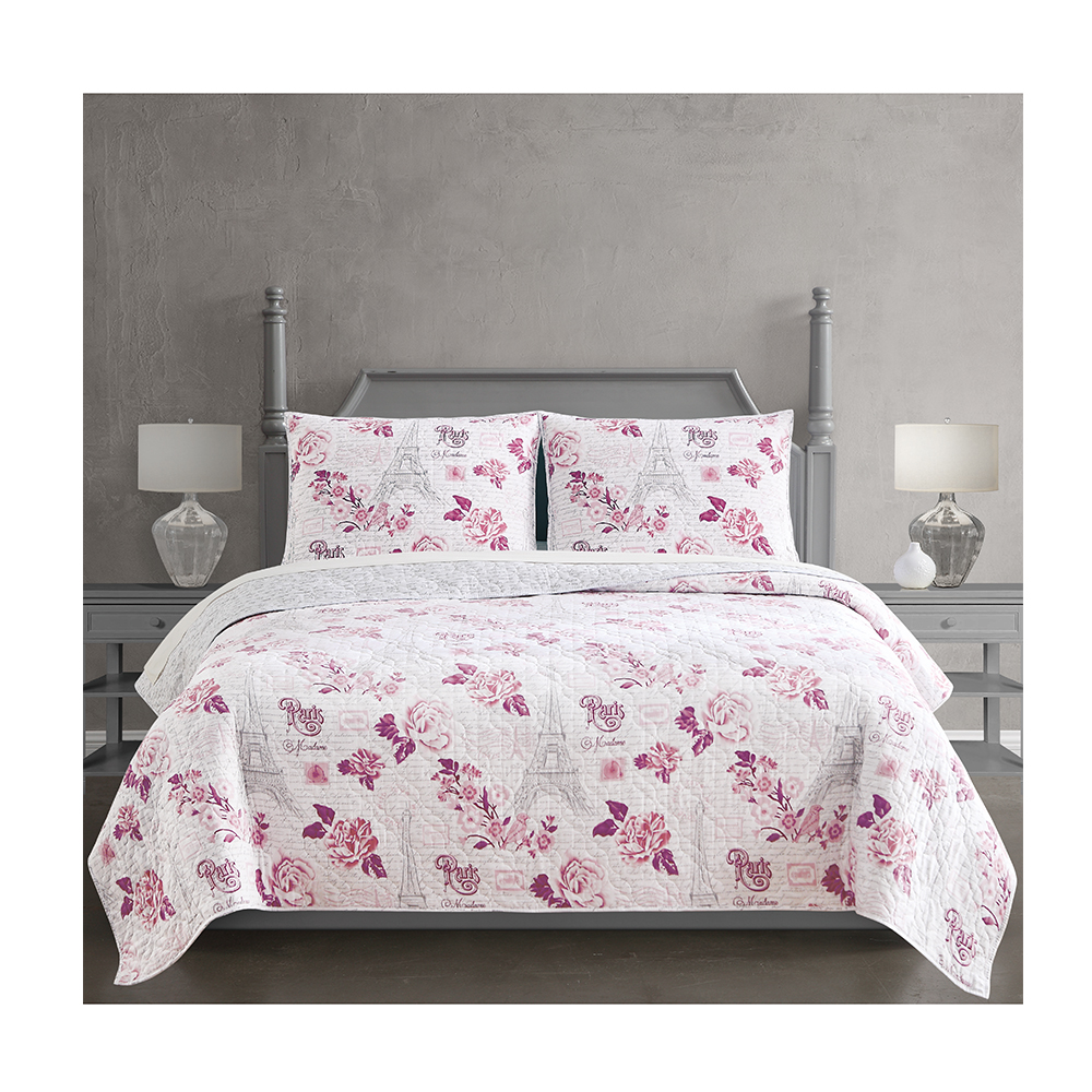 Bed spread set king size with pillow case