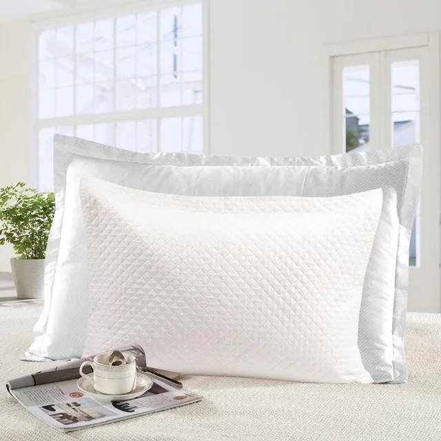 Standard Pinsonic Pillowcases 2 Pieces Without Zippered with Filling Queen Size Reversible Pillowcovers