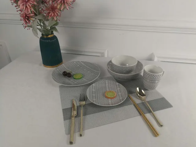 Full decal dinner set