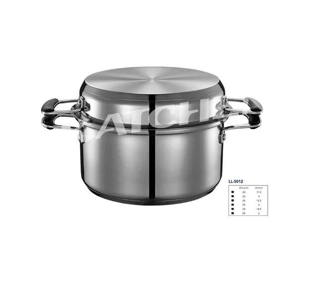 Stainless steel 3pcs cookware set