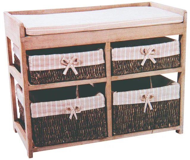 Solid wood storage cabinet