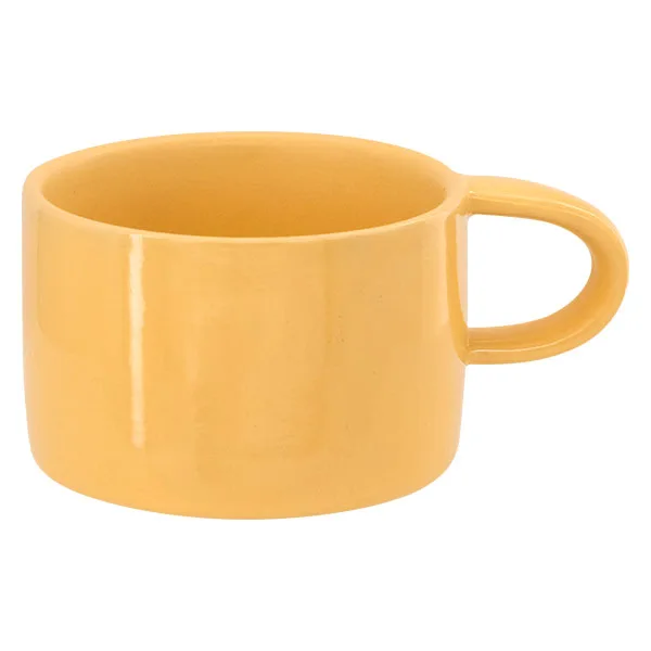 Macaroon Colors Ceramic Coffee Mug Set w/ Wooden Mug Tree Stand