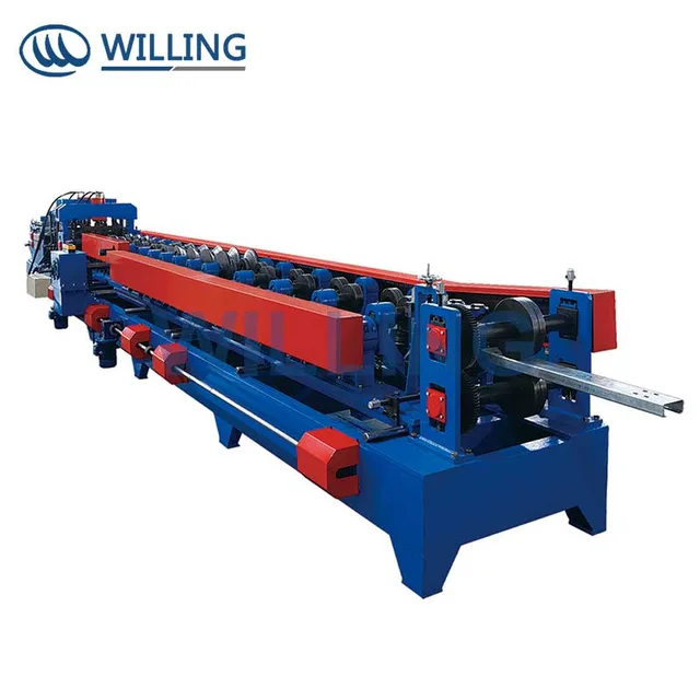 Steel purlin roll forming machine