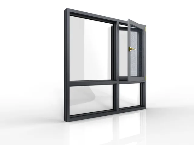 GAC120 double-deck thermal-break window,