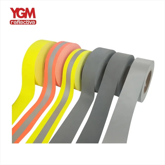 Flame Retardant Warning Reflective Tape-fluo Yellow YGM reflective warning tape
