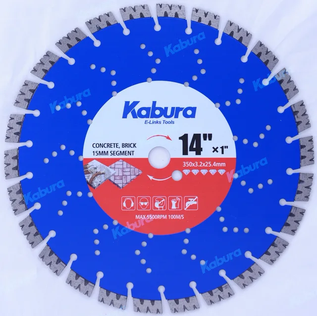 Laser welded diamond saw blade