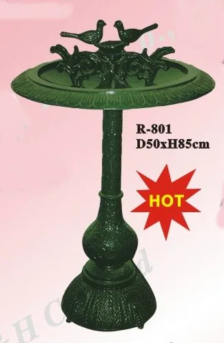 Cast iron birdbath