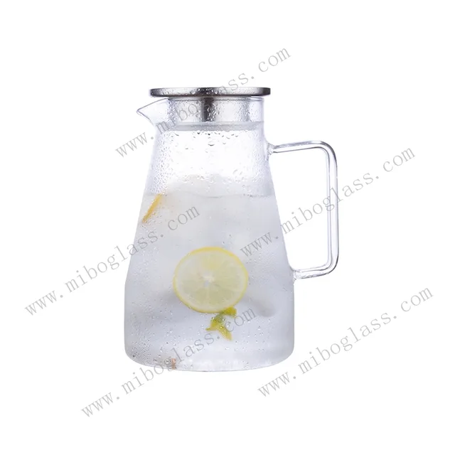 Glass pitcher,borosilicate glass pitcher, glass carafe ,handmade glass pitcher，glass decanter