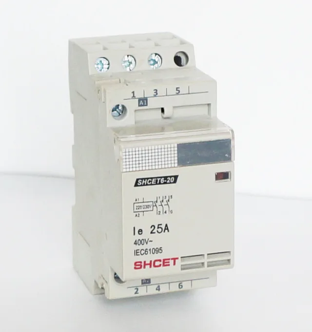 SHCET6-25 3P 20A 25A contactor modular