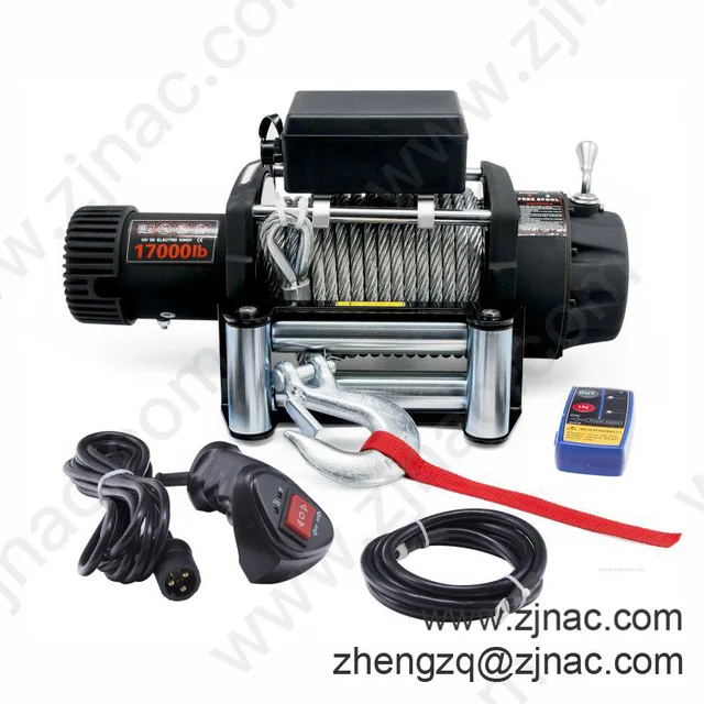 12V 12000LB electric wire rope winches