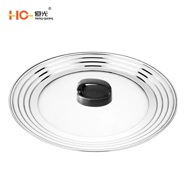 Heng Guang stainless steel lid stainless steel glass lid stainless steel composite lid multifunctional lid prevent hot pot lid from leaking