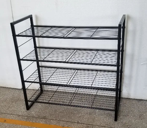 4-Tier Stackable Shoe Rack