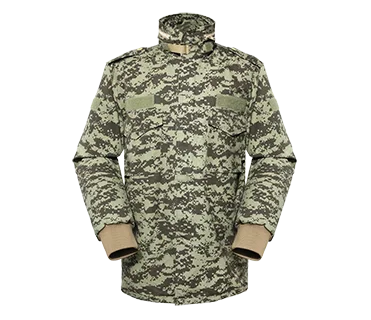 Dark Green Digital Camouflage winter fleece jacket