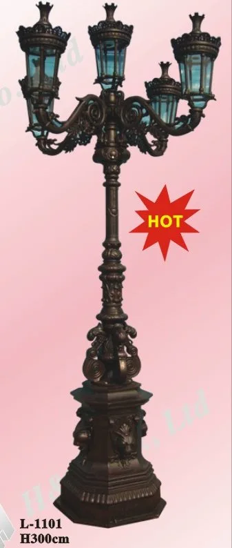 Cast iron lamp