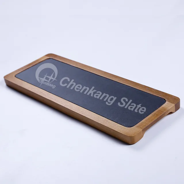 Slate and Acacia wood cheese board