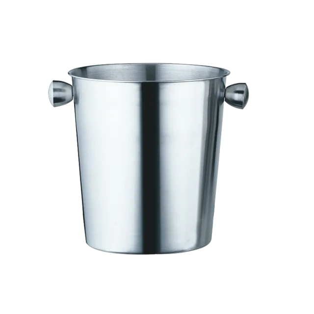 Stainless Steel Ice Bucket with Holders