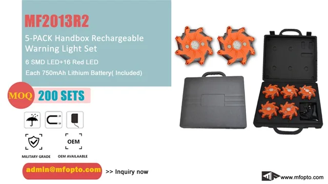 Warning rechargeable lights
