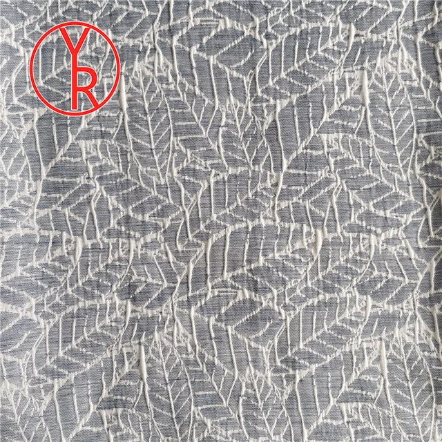 Crinkle floral curtain fabric cheap price