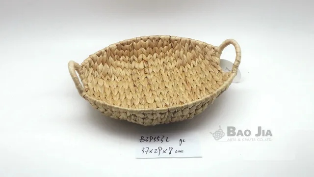 Oval water hyacinth basket