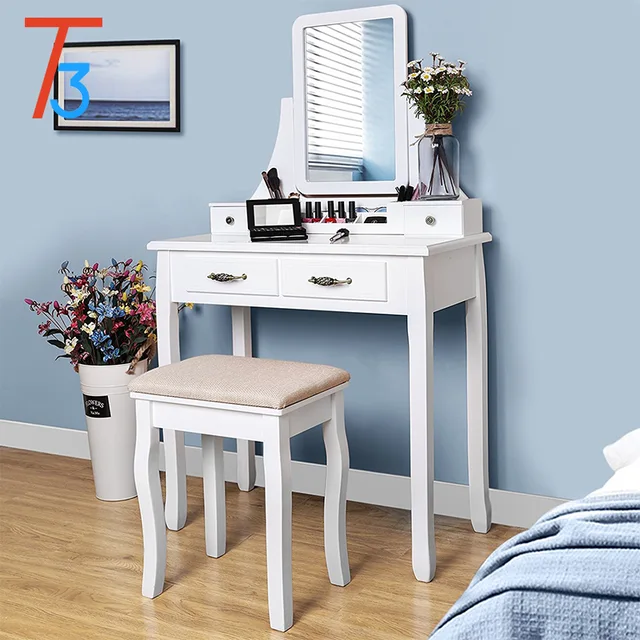 4 Drawer Modern Vanity Dresser