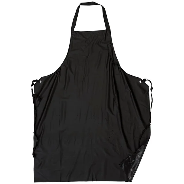 Black pvc/polyester/pvc apron