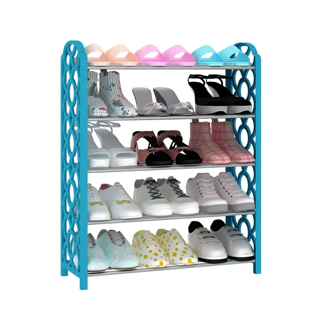 5-Tier Shoe Rack， Plastic Shoe Rack