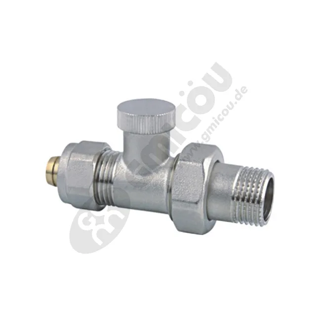 Straight backwater heating valve with Sliding connector