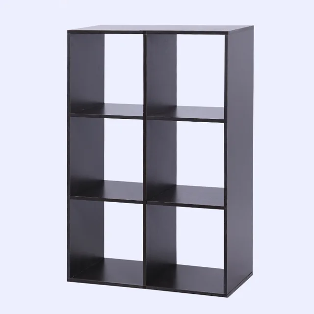 Six-grid dark brown cube