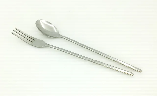 Tumble polish stainless steel tea spoon tea fork