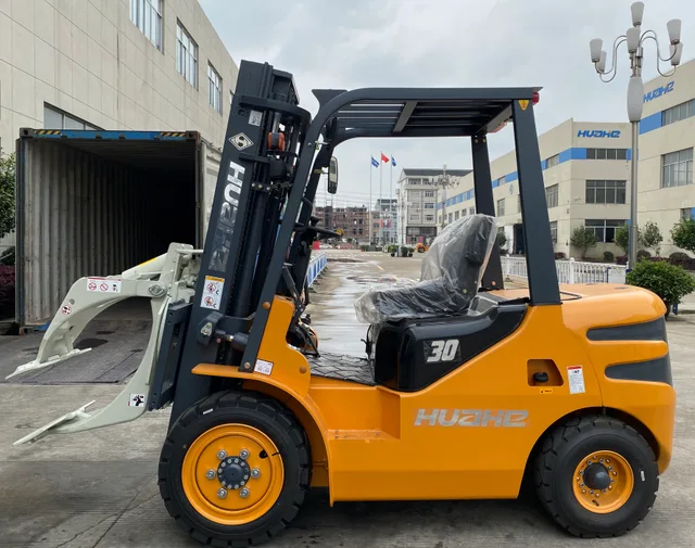 3Ton Diesel Forklift with Paper Roll Clamp