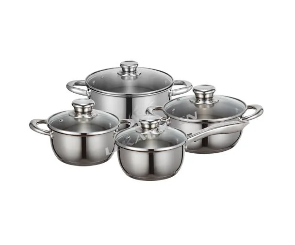 Stainless steel 8pcs cookware set