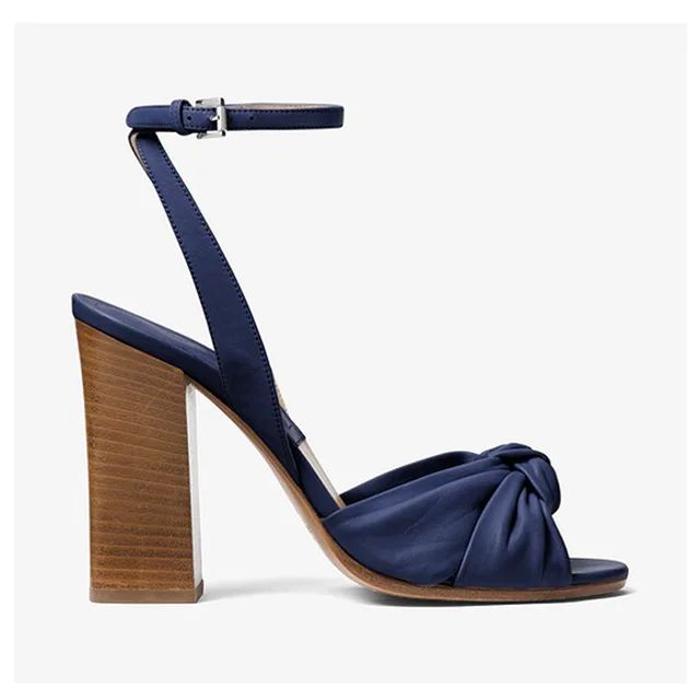 New leather ladies high heel sandals