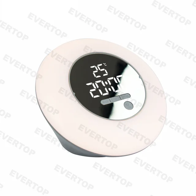 Digital LED Table Clock With Wake Up Light Et972