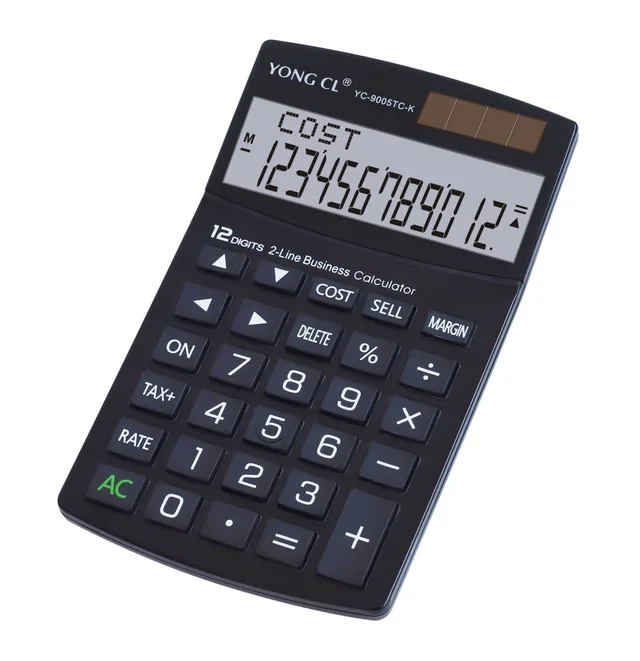 Big Size New Desk Top Dual Power Business Cost+ Sell+ Margin & Tax Function Calculator