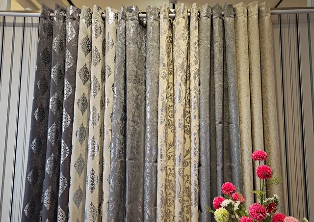 Foil Print Blackout Window Curtain