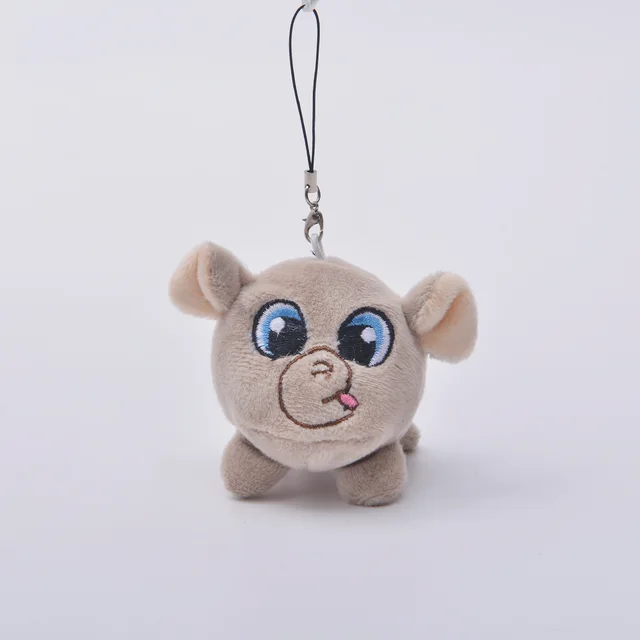 Small plush toys with key rings