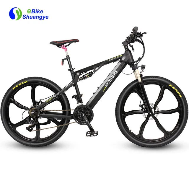New 26-inch magnesium alloy integrated wheel mountain full suspension ebike