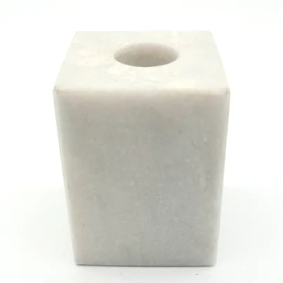 White Marble Stone Candle Holder