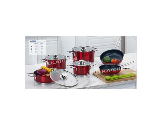 Stainless steel 10pcs cookware set