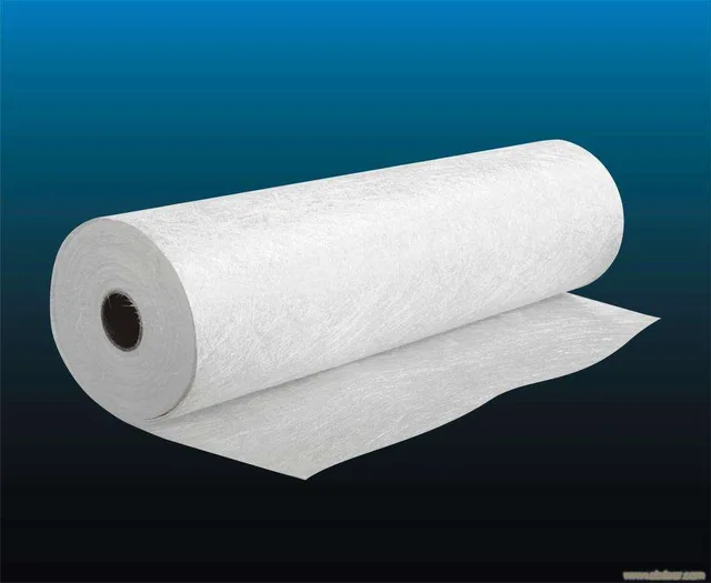 Fiber glass tissue mat
