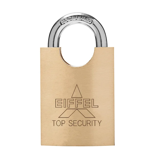 Entire shackle-protected Brass Padlock (Arc-shape)