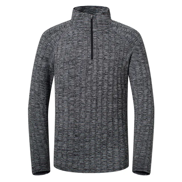 Winter/Autumn Men's Melange 1/4 Zip Ls Tee