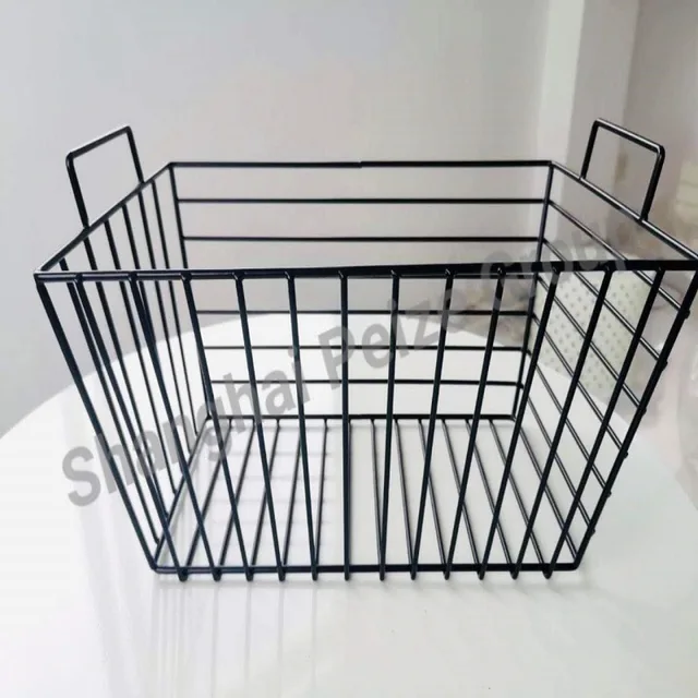 Basket Wire Large Rectangle Black