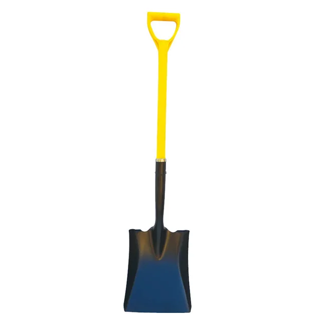 Solid fiberglass handle shovel